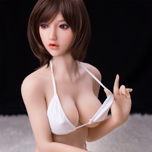 Lifelike 145cm real silicone small size artificial vagina sex doll for men masturbating